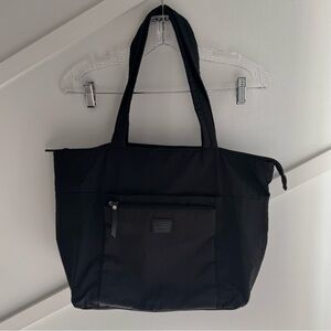 ROOTS Shoulder Tote Bag Travel Laptop Bag Black